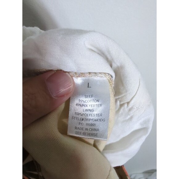 Flower Power Womens Wide Leg Pants High Rise Hippie Bohemian 70s Daisy Large - Picture 8 of 10